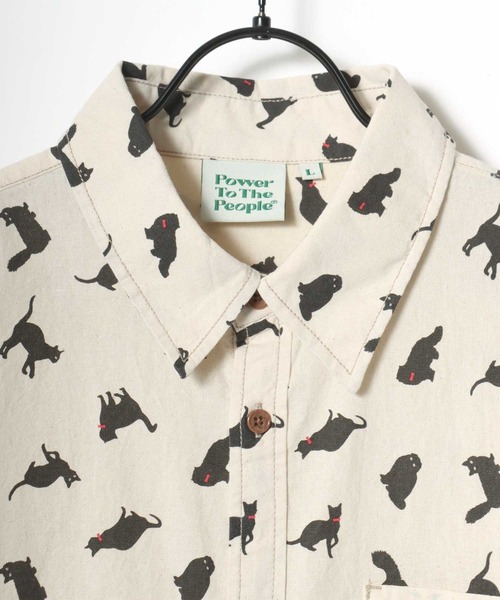POWER TO THE PEOPLE(パワートゥーザピープル)の「POWER TO THE PEOPLE/パワートゥザピープル 総柄プリント レギュラーカラーシャツ/レディース メンズ(シャツ/ブラウス・レディース・ホワイト系その他/ホワイト系その他3/ホワイト系その他2/ホワイト系その他5/ホワイト系その他6/ホワイト系その他4/ホワイト系2/ホワイト系3/ホワイト系1・M/L/LL)」の19枚目の写真