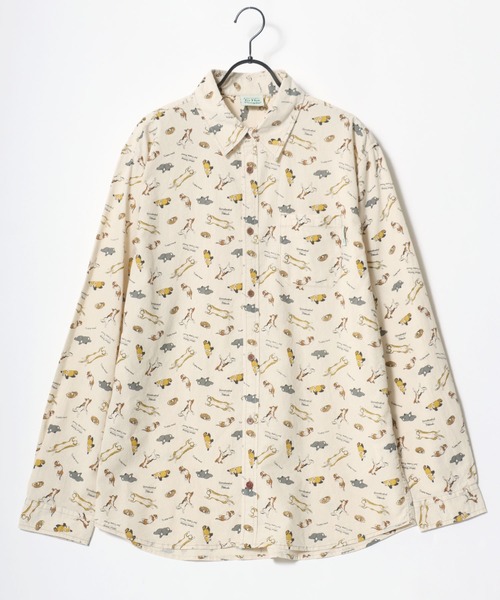 POWER TO THE PEOPLE(パワートゥーザピープル)の「POWER TO THE PEOPLE/パワートゥザピープル 総柄プリント レギュラーカラーシャツ/レディース メンズ(シャツ/ブラウス・レディース・ホワイト系その他/ホワイト系その他3/ホワイト系その他2/ホワイト系その他5/ホワイト系その他6/ホワイト系その他4/ホワイト系2/ホワイト系3/ホワイト系1・M/L/LL)」の17枚目の写真