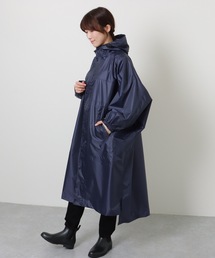 セール】ウエスト シェイプ フーデット ロング レインコート（レイン