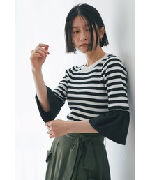 ベルスリーブニットプルオーバー