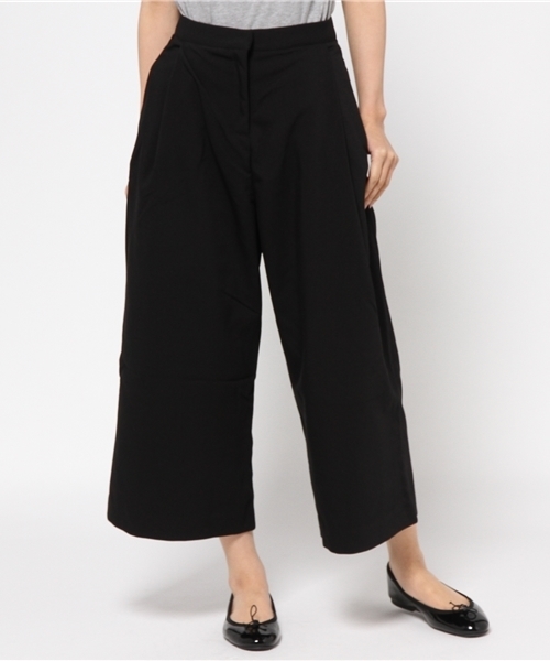 CIAOPANIC TYPY(チャオパニックティピー)の「【CIAOPANIC TYPY】ジョーゼット起毛ガウチョパンツ(その他パンツ・レディース・キャメル/ブラック・MEDIUM/SMALL)」の3枚目の写真