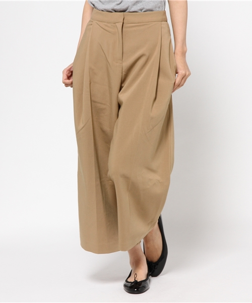 CIAOPANIC TYPY(チャオパニックティピー)の「【CIAOPANIC TYPY】ジョーゼット起毛ガウチョパンツ(その他パンツ・レディース・キャメル/ブラック・MEDIUM/SMALL)」の4枚目の写真