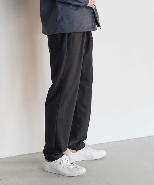 UNION STATION(ユニオンステーション)の「【セットアップ着用可能】ポリエステルギャバジンワンタックセミテーパードパンツ(その他パンツ・メンズ・ブラック/グレー/ブラウン・M/S/L)」の22枚目の写真