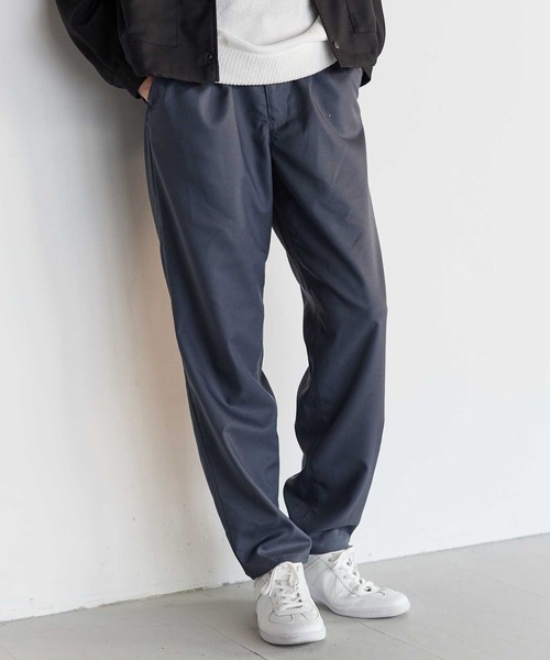 UNION STATION(ユニオンステーション)の「【セットアップ着用可能】ポリエステルギャバジンワンタックセミテーパードパンツ(その他パンツ・メンズ・ブラック/グレー/ブラウン・M/S/L)」の7枚目の写真