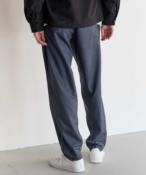 UNION STATION(ユニオンステーション)の「【セットアップ着用可能】ポリエステルギャバジンワンタックセミテーパードパンツ(その他パンツ・メンズ・ブラック/グレー/ブラウン・M/S/L)」の9枚目の写真