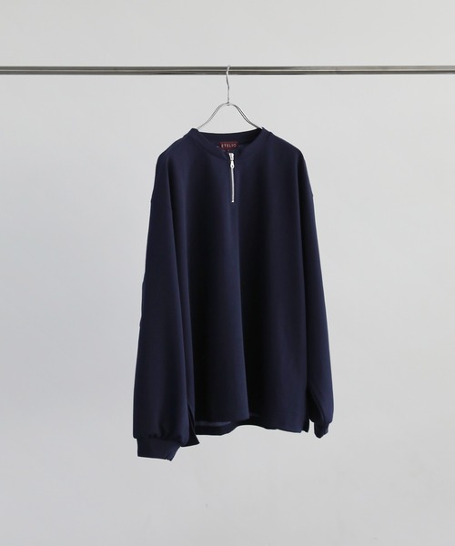 【希少】ジュニアゴルチエ／リブ編みハーフジップカットソー／黒 希少】ジュニアゴルチエ／リブ編みハーフジップカットソー／黒