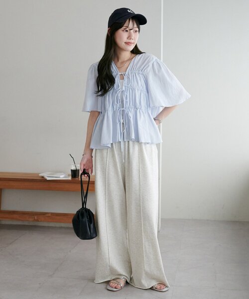 DISCOAT（ディスコート）の「ギャザー巾着ショルダーバッグ（ショルダーバッグ・レディース・ブラック/キャメル/ブラウン/シルバー・FREE）」の8枚目の写真