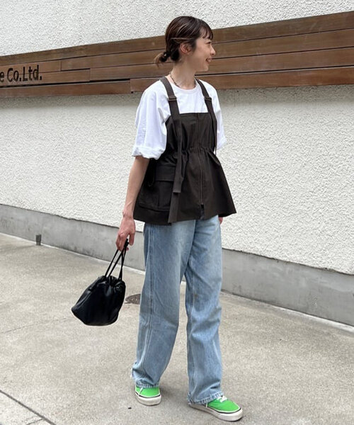 DISCOAT（ディスコート）の「ギャザー巾着ショルダーバッグ（ショルダーバッグ・レディース・ブラック/キャメル/ブラウン/シルバー・FREE）」の15枚目の写真