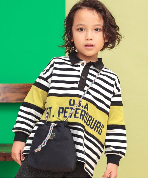 BREEZE（ブリーズ）の「ショルダーポーチ（ショルダーバッグ・キッズ・オフホワイト/ブラック/ラベンダー・FREE）」の2枚目の写真