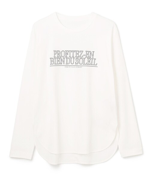 UNFILO（アンフィーロ）の「ロゴ刺繍 Tシャツ（Tシャツ/カットソー・レディース・ホワイト系/グレー系・SMALL/MEDIUM/LARGE）」の10枚目の写真