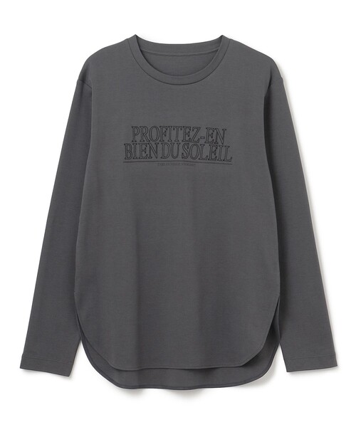 UNFILO（アンフィーロ）の「ロゴ刺繍 Tシャツ（Tシャツ/カットソー・レディース・ホワイト系/グレー系・SMALL/MEDIUM/LARGE）」の9枚目の写真