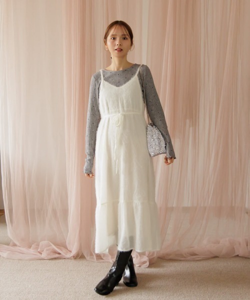 flower(フラワー)の「スパンコールチェーンバッグ(ショルダーバッグ・レディース・シルバー・FREE)」の20枚目の写真