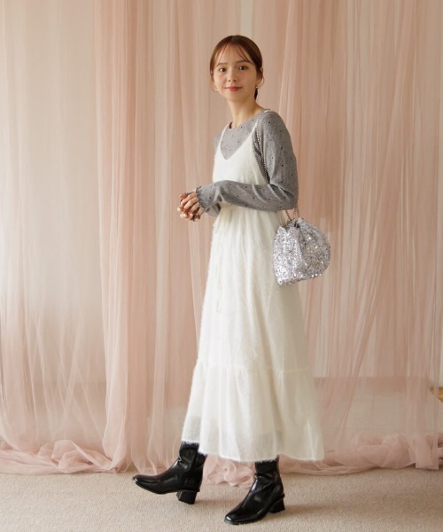 flower(フラワー)の「スパンコールチェーンバッグ(ショルダーバッグ・レディース・シルバー・FREE)」の19枚目の写真