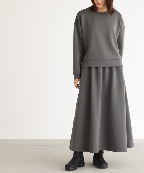 n'OrLABEL（ノアールレーベル）の「『サイドラインダンボールスカート』（スカート・レディース・ブラック/チャコール・1/2）」の7枚目の写真