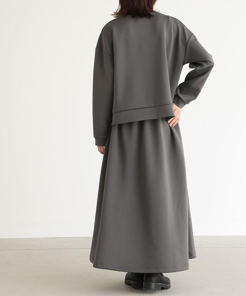 n'OrLABEL（ノアールレーベル）の「『サイドラインダンボールスカート』（スカート・レディース・ブラック/チャコール・1/2）」の9枚目の写真