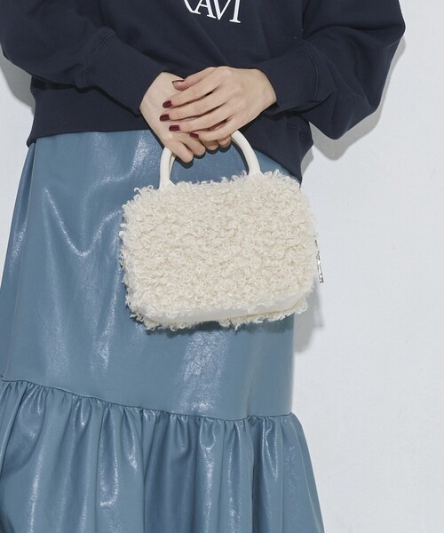 Firsthand（ファーストハンド）の「Firsthand/ファーストハンド エコファーボストンバッグ（ハンドバッグ・レディース・ブラック/オフホワイト・ONE SIZE）」の19枚目の写真