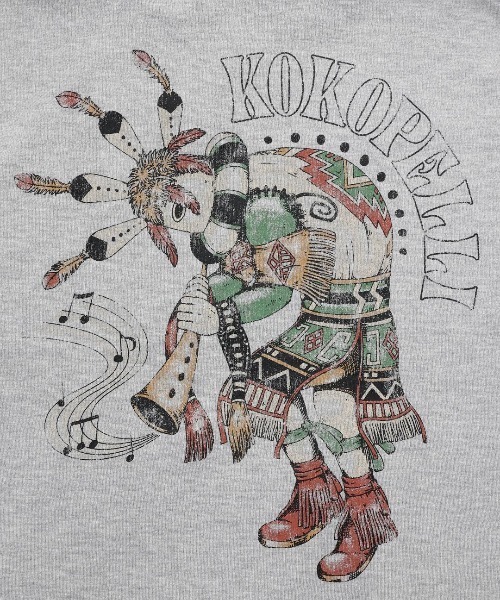 ココペリプリントスウェットプルオーバー【ユニセックス】(パーカー)|チチカカ(チチカカ) ココペリプリントスウェットプルオーバー【ユニセックス】(パーカー)|チチカカ(チチカカ)