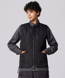 TAION（タイオン）の「【TAION(タイオン)】〈ユニセックス〉ミリタリー クルーネックWジップ ダウンベスト（ダウンベスト）」