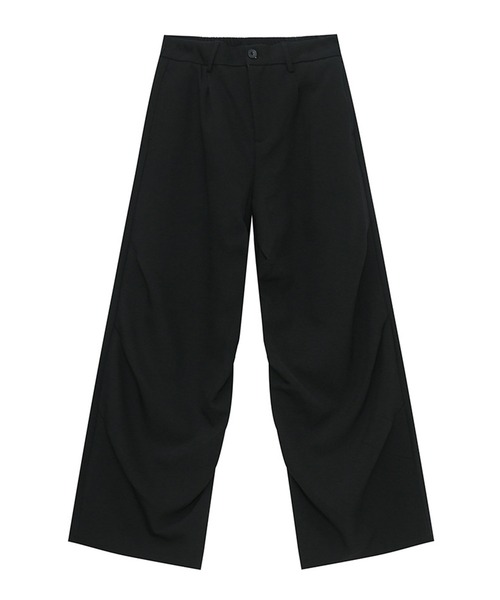 CORPUS TOKYO（コーパス トーキョー）の「ドレープワイドスラックス（スラックス・メンズ・ブラック/グレー・1/2/3/4）」の3枚目の写真