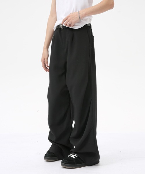 CORPUS TOKYO（コーパス トーキョー）の「ドレープワイドスラックス（スラックス・メンズ・ブラック/グレー・1/2/3/4）」の7枚目の写真