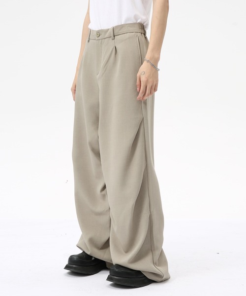 CORPUS TOKYO（コーパス トーキョー）の「ドレープワイドスラックス（スラックス・メンズ・ブラック/グレー・1/2/3/4）」の12枚目の写真