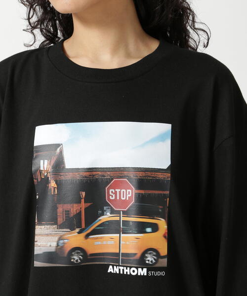 B'2nd（ビーセカンド）の「ANTHOM(アントム) フォトプリントロンＴ（Tシャツ/カットソー・レディース・ホワイト/ブラック・F）」の9枚目の写真