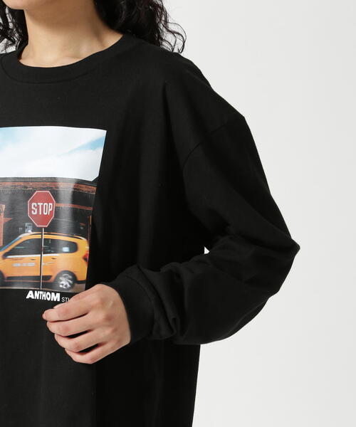 B'2nd（ビーセカンド）の「ANTHOM(アントム) フォトプリントロンＴ（Tシャツ/カットソー・レディース・ホワイト/ブラック・F）」の10枚目の写真