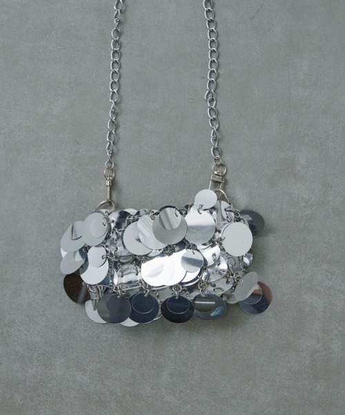 CIAOPANIC TYPY（チャオパニックティピー）の「ミックススパンコールマイクロショルダー（ショルダーバッグ・レディース・シルバー/ブラック・ONE SIZE）」の8枚目の写真