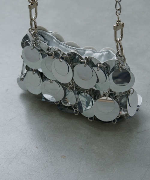 CIAOPANIC TYPY（チャオパニックティピー）の「ミックススパンコールマイクロショルダー（ショルダーバッグ・レディース・シルバー/ブラック・ONE SIZE）」の6枚目の写真