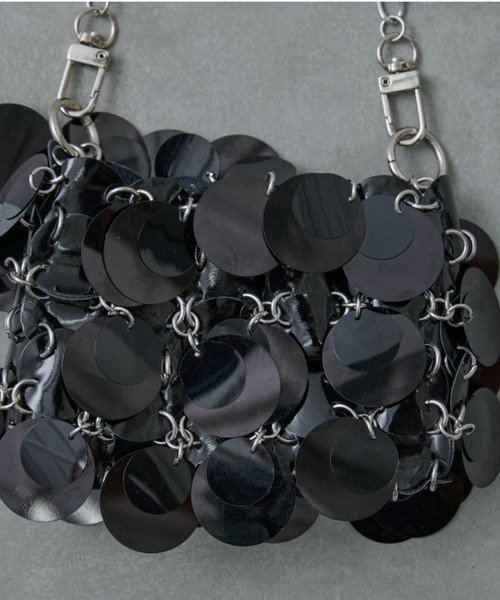 CIAOPANIC TYPY（チャオパニックティピー）の「ミックススパンコールマイクロショルダー（ショルダーバッグ・レディース・シルバー/ブラック・ONE SIZE）」の3枚目の写真