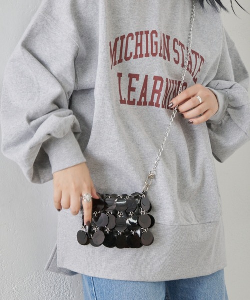 CIAOPANIC TYPY（チャオパニックティピー）の「ミックススパンコールマイクロショルダー（ショルダーバッグ・レディース・シルバー/ブラック・ONE SIZE）」の19枚目の写真