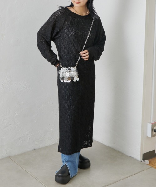 CIAOPANIC TYPY（チャオパニックティピー）の「ミックススパンコールマイクロショルダー（ショルダーバッグ・レディース・シルバー/ブラック・ONE SIZE）」の9枚目の写真