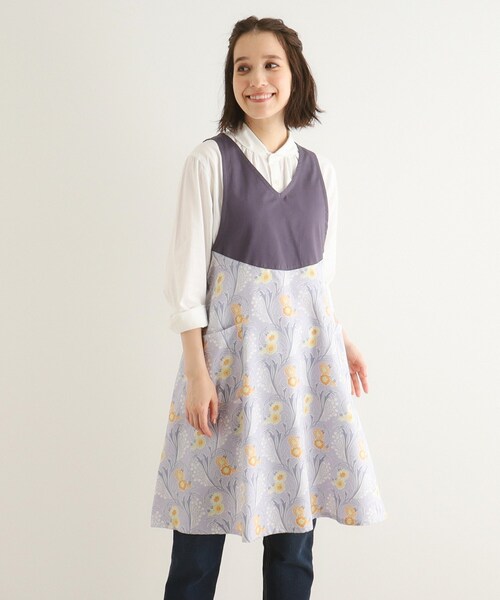 ベヴィントン ブルーム柄 エプロン（エプロン）｜LAURA ASHLEY（ローラアシュレイ）