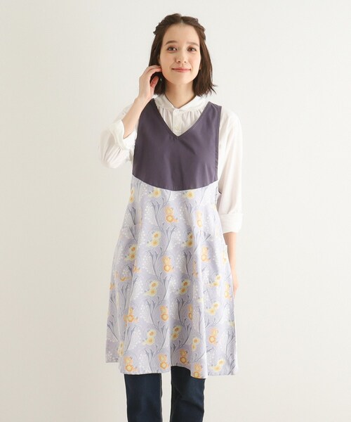 ベヴィントン ブルーム柄 エプロン（エプロン）｜LAURA ASHLEY（ローラアシュレイ）