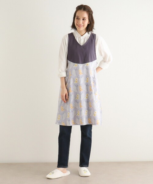 ベヴィントン ブルーム柄 エプロン（エプロン）｜LAURA ASHLEY（ローラアシュレイ）