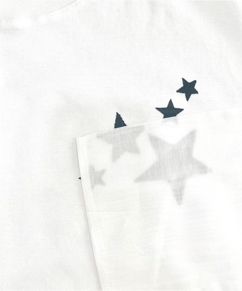 WORLD WIDE LOVE!（ワールドワイドラブ）の「シアースリーブロンTEE（Tシャツ/カットソー・レディース・ブラック/グリーン/オフホワイト・1）」の8枚目の写真