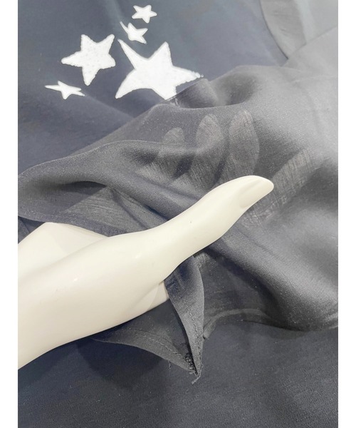 WORLD WIDE LOVE!（ワールドワイドラブ）の「シアースリーブロンTEE（Tシャツ/カットソー・レディース・ブラック/グリーン/オフホワイト・1）」の13枚目の写真