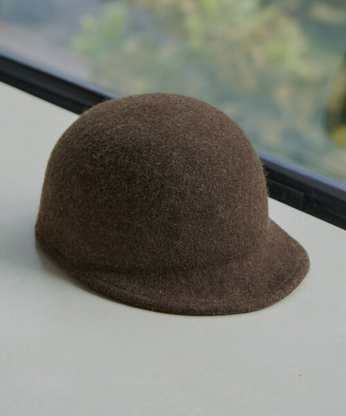 Omekashi（オメカシ）の「ウールキャップ（キャップ・レディース・ブラック/ブラウン・ONE SIZE）」の4枚目の写真