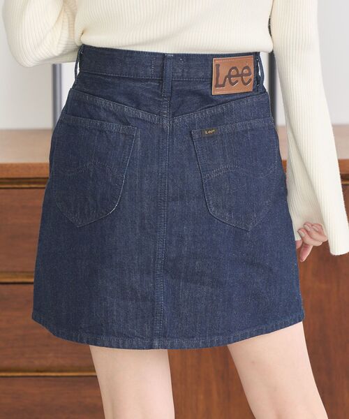 earth music&ecology(アースミュージックアンドエコロジー)の「Lee×e.m.a.eデニムミニスカート(デニムスカート・レディース・ワンウォッシュ/ブラック・S/M)」の8枚目の写真