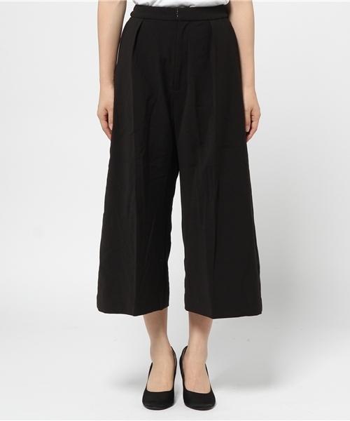 mystic（ミスティック）の「【mystic】フロントタックガウチョパンツ（その他パンツ・レディース・ベージュ/カーキ/ネイビー/ブラック・1/2）」の5枚目の写真