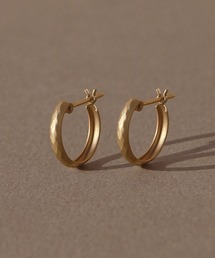 【K10】ダイヤモンドカットフープピアス<動画あり>