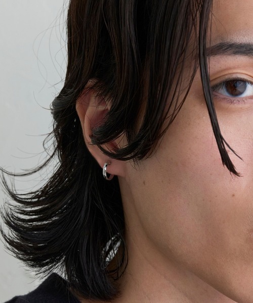 JUPITER（ジュピター）の「【K10】ダイヤモンドカットフープピアス<動画あり>（ピアス（両耳用）・レディース・ゴールド/シルバー・FREE）」の21枚目の写真