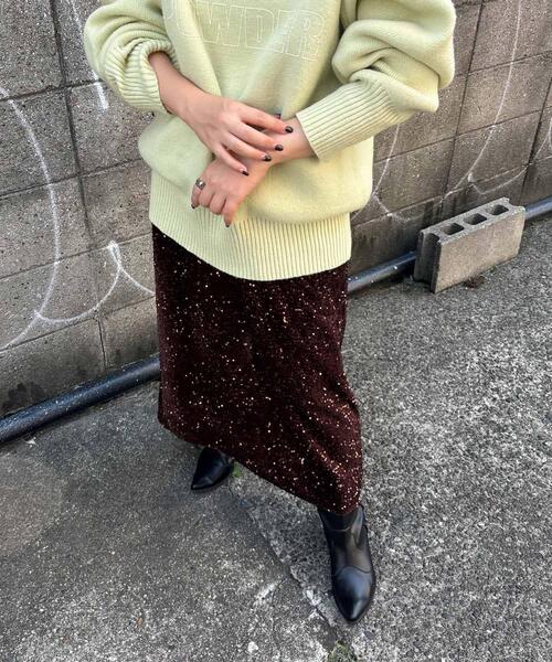 KBF（ケイビーエフ）の「SACHIPOWDERリバーシブルニット（ニット/セーター・レディース・グレー系その他/グリーン系その他/ブラウン系その他・ONE）」の6枚目の写真