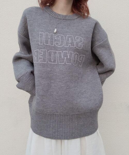 KBF（ケイビーエフ）の「SACHIPOWDERリバーシブルニット（ニット/セーター・レディース・グレー系その他/グリーン系その他/ブラウン系その他・ONE）」の18枚目の写真