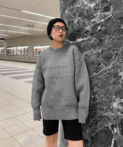 KBF（ケイビーエフ）の「SACHIPOWDERリバーシブルニット（ニット/セーター・レディース・グレー系その他/グリーン系その他/ブラウン系その他・ONE）」の20枚目の写真