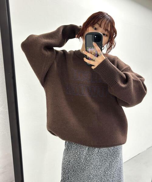 KBF(ケイビーエフ)の「SACHIPOWDERリバーシブルニット(ニット/セーター・レディース・グレー系その他/グリーン系その他/ブラウン系その他・ONE)」の19枚目の写真