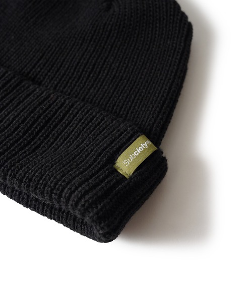 Subciety（サブサエティ）の「Essential beanie（ニットキャップ/ビーニー・メンズ・ブラック/グレー/オレンジ/ネイビー/パープル/キャメル・FREE）」の8枚目の写真