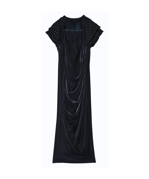 【ANDRESD】drape velour dress[ドレープベロアドレス] drape velour dress | ANDRESD