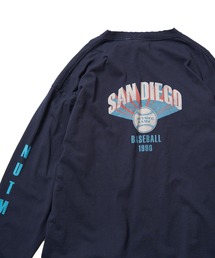 【NUTMEG/ナツメグ】San Diego 袖プリント USAヘビーウェイト ロンT