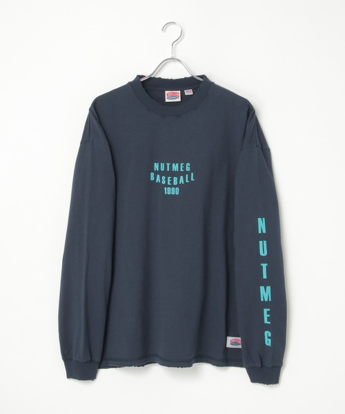 NO NEED（ノーニード）の「【NUTMEG/ナツメグ】San Diego 袖プリント USAヘビーウェイト ロンT（Tシャツ/カットソー・メンズ・ブラック/オフホワイト/グレー/ネイビー・M/L）」の7枚目の写真